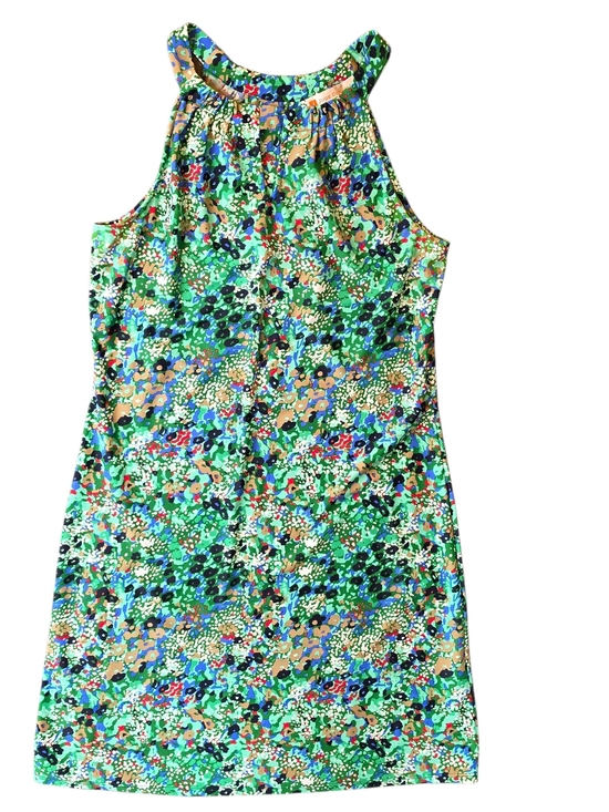 Jude Connally Dresses & Skirts - Jude Connally Lisa Halter Mini Dress Womans Medium Green Floral Party Beach
